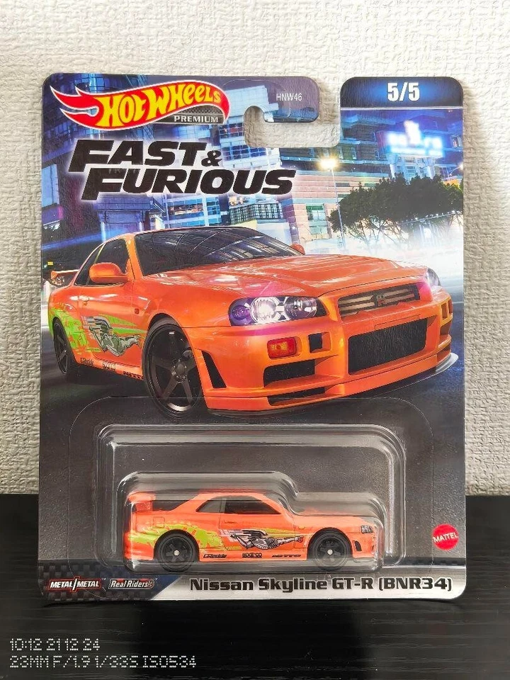 Hot Wheels Nissan Skyline GTR R34 Orange