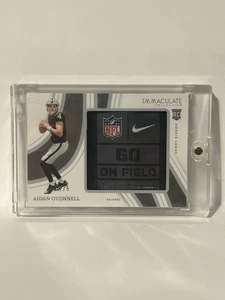 2023 Panini Immaculate Collection Aidan O’Connell Rookie Logos Patch 2/5 - Picture 1 of 2