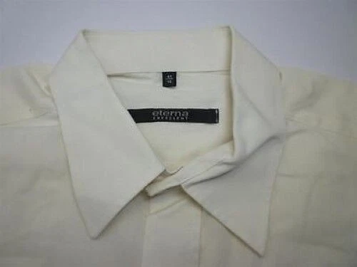 Eterna Excellent Camicia Crema Corto 41 Come Nuovo #E0355 - Immagine 1 di 1