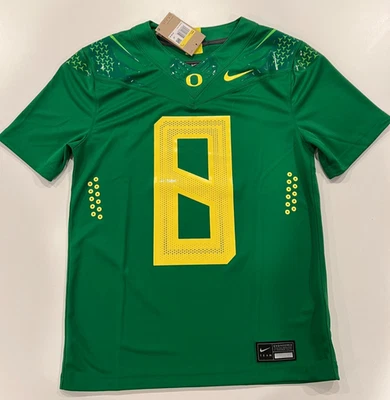Camiseta de fútbol americano Nike Oregon Ducks #8 Mariota para hombre talla: pequeña nueva con etiquetas verde/amarillo Foto 1 de 4