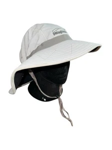 Patagonia Sun Booney Hat Outdoor Fishing Hiking Chin Strap Gray Adult One Size ? - Picture 1 of 6