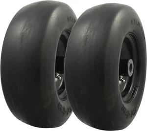 00232-2PK Universal Fit Flat-Free 11X4.00-5 Tire and Wheel Assembly, Zero Turn L - Picture 1 of 12