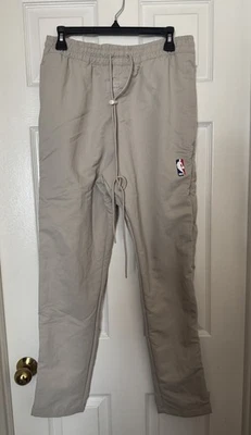 Nike x Fear Of God Men’s Small Nylon NBA Warm Up Pants ‘String’ Beige CU4684-271 - Image 1 of 4