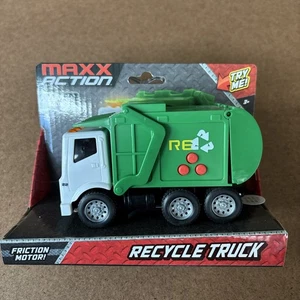 Maxx Action 5" Recycle Truck Lights Sound Friction Motor Soft Durable Tires - Picture 1 of 12