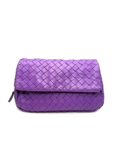 Bottega Veneta Mini sac croisé en Intrecciato violet 18cm × 11cm × 4cm 131386076 - Picture 1 of 14