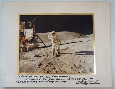 NASA Fotografie Photo Apollo 16 + Charlie Duke Kodak Paper Vintage original 100% - Bild 1 von 4