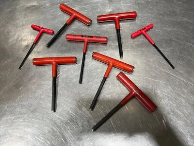 Allen T Handle Allen Hex Wrench Lot Of 8 With Padded Handles Used Surplus - Image 1 of 4