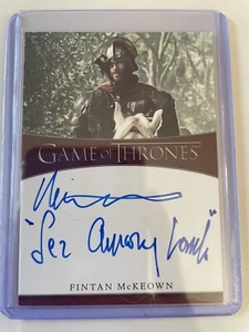 Game Of Thrones Complete Series V2 Fintan McKeown Inscription Autograph Amory - Picture 1 of 2