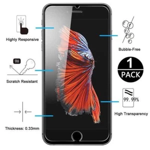 Vitre protection pour iPhone 8/7/6/6S/PLUS/X/5/XS MAX/XRVERRE trempé film écran - Photo 1 sur 4