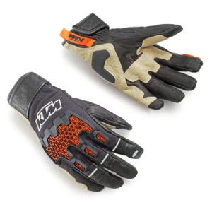 KTM ADV R V2 Black and Tan Adventure Motorcycle Gloves Men's Size SM - Picture 1 of 1