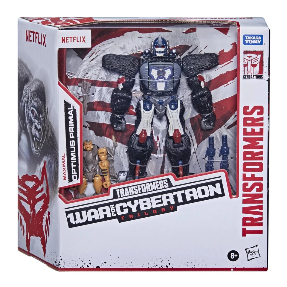 Transformers War for Cybertron Netflix Edition Optimus Primal and Rattrap Action Figure (Set of 2)