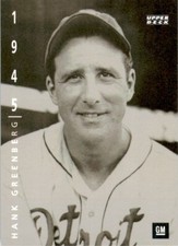 1994 Upper Deck Baseball Baseball The American Epic Hank Greenberg #4