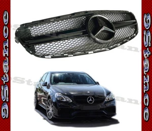 STYLE E63 GLOSSY BLACK FRONT GRILLE FIT 2014 2015 2016 BZ W212 4 DOOR - Bild 1 von 3