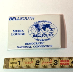 Bell South 1992 Democratic National Convention Media Lounge Button - Bild 1 von 2