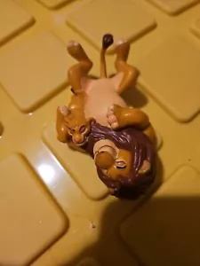 Disney Store MUFASA Cuddling BABY SIMBA Lion King RARE EUC - Picture 1 of 4