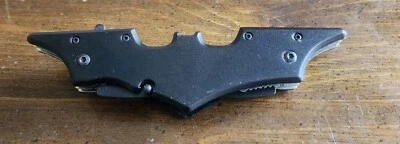 Twin Double Blade Black BAT Spring Assisted Open Folding Pocket Knife 11.5" - Image 1 of 4