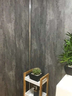 Loft Concrete Grey Bathroom Wall Panels Shower Wet Wall PVC Kitchen Cladding - Image 1 of 4