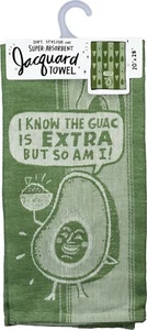 Jacquard Kitchen Towel 'Guac Is Extra But So Am I' 450153 - Picture 1 of 3