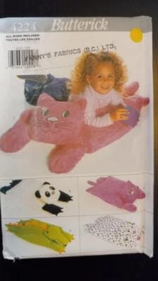 Butterick 4224 Alligator, Panda, Cat and Dog Pillow Pals Patterns - Image 1 of 2