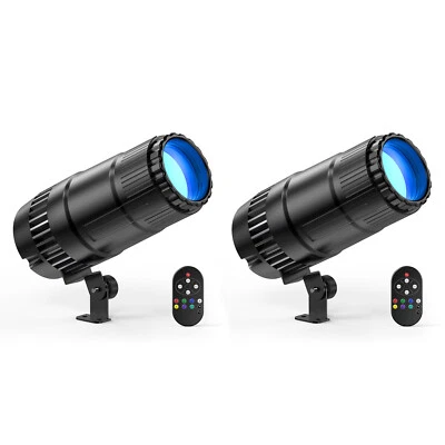 2PCS Mini LED RGBW Spot Stage Light Beam Spotlight DJ Disco Bar Party Light US - Image 1 of 4