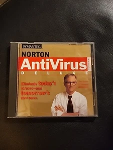 Symantec Norton AntiVirus Deluxe: Version 4.0 (CD-ROM, 1997) Perfect Disc - Picture 1 of 2