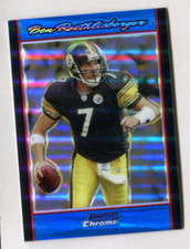2007 Bowman Chrome Blue Refractors #BC120 Ben Roethlisberger 99/150 A36 020