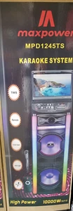 MPD1245TS 10000 Watts 2 15'' Speakers with Disco Lights 15'' LCD DJ Professional - Picture 1 of 1