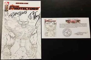 The Protectors (2013) #0 Sketch Variant SIGNED Bart Sears Ron Marz Notarized WOS - Picture 1 of 6
