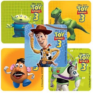 25 Toy Story 3 Characters Stickers Party Favor Teacher Supply Woody Buzz 1 5/8" - Picture 1 of 1