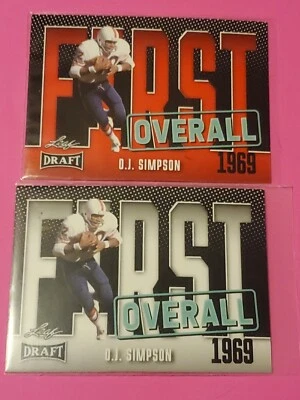 2023 Leaf Draft Football Pick Your Cards #1 - 75 RED, WHITE, BLUE, YELLOW, GREEN - Image 1 of 4