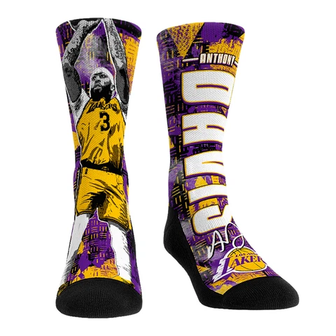 Unisex Rock Em Socks Anthony Davis Los Angeles Lakers Big Player Crew Socks Cover
