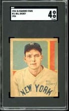 1934-36 Diamond Stars 1935 R327 #11 Bill Dickey Yankees HOF SGC 4 VG-EX