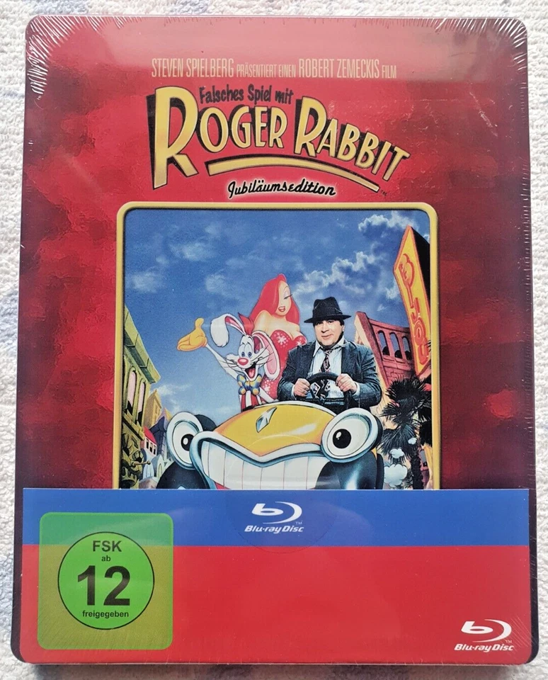 Falsches Spiel mit Roger Rabbit (Jubiläumsedition) (Steelbook) [Blu-ray] NEU OVP - Bild 1 von 2