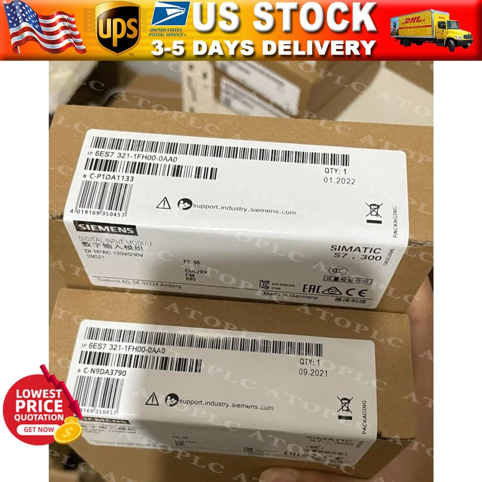 For NEW Siemens 6ES7321-1FH00-0AA0 PLC programmable contro - Image 1 of 1