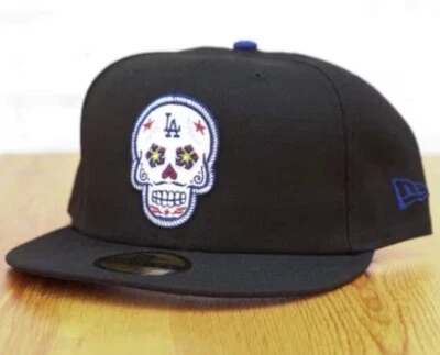 Gorra ajustada Día de los Muertos de Los Ángeles Dodgers New Era 7 1/8 Foto 1 de 2