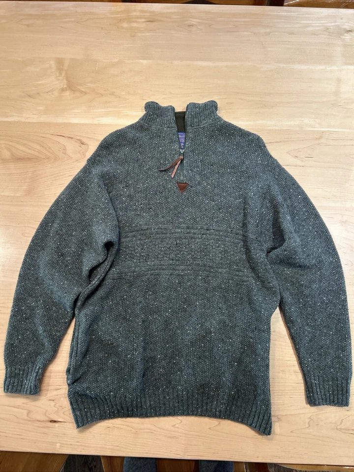 Pendleton Sweater Mens 1/4 Zip 100%  Wool Speckled Long Sleeve Sz M Pockets - Image 1 of 4