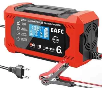 ⚡Chargeur Batterie Voiture 12V 6A Charge Rapide écran LCD Auto Camion Moto⚡ - Photo 1/4