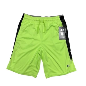 Russell Boys Core short comfort waist green neon size XL (14-16) - Picture 1 of 10