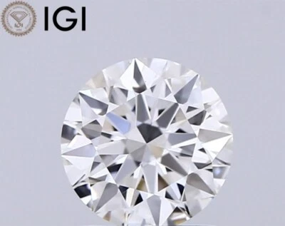 Round Shape 1.05 CT. CVD Lab Grown Diamond IGI Certificate F Color VVS2 Clarity - Image 1 of 4