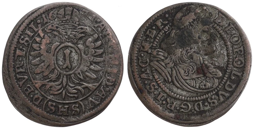 Austria - Austria Habsburg, Leopold I 1 Kreuzer 1671 Shs - Image 1 of 1