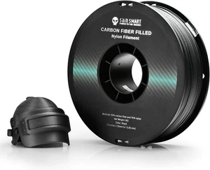 Carrete de 1 kg (2,2 libras) de filamento de nailon relleno de fibra de carbono negro Epa-Cf de 1,75 mm para 3D - Imagen 1 de 7