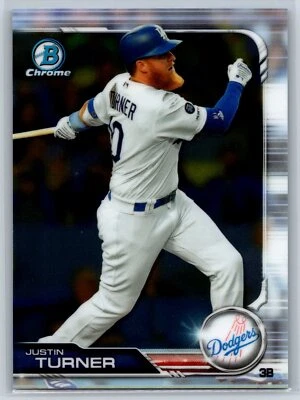 2019 Bowman Chrome Justin Turner Los Angeles Dodgers #99 - Image 1 of 2
