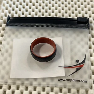 Anello Misura 11 Roqaction Uomo Strato Alcuni Rosso e Nero Uomo Anello Silicone - Foto 1 di 6