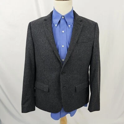 Blazer Abrigo Deportivo AllSaints Tweed Milo Gris Pata de Gallo Mezcla de Lana 40S Usado en Excelente Condición Foto 1 de 4