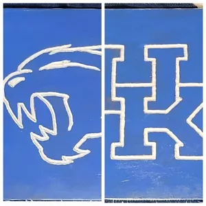 University of Kentucky Front & Back Handmade Sign - Picture 1 of 3