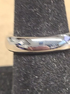 Anillo de banda de acero inoxidable de alto pulido de 5 mm tamaño 8 Foto 1 de 2