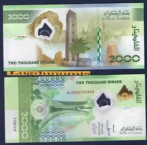 Algérie - 2000 Dinars 2022 Neuf UNC - Algeria - Imagen 1 de 1