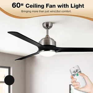 60inch Ceiling Fan With Lights and Remote Control - Picture 1 of 8