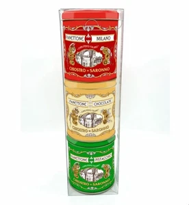 Panettone Italian Milano, Tin Collection (3 Pack) - 300g - Picture 1 of 1