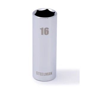 STEELMAN 3/8-Inch Drive x 16mm Deep Well 6-Point Socket, 78233 - Picture 1 of 3